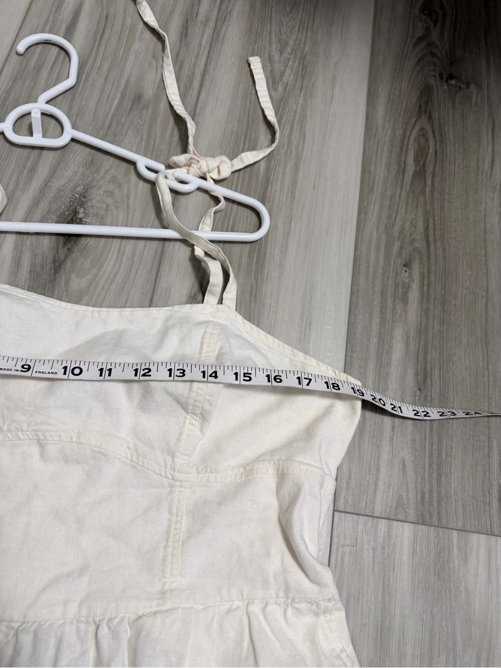 Old Navy Cream Wide-Leg Jumpsuit with Tie Straps SZ XL - Picture 7 of 11